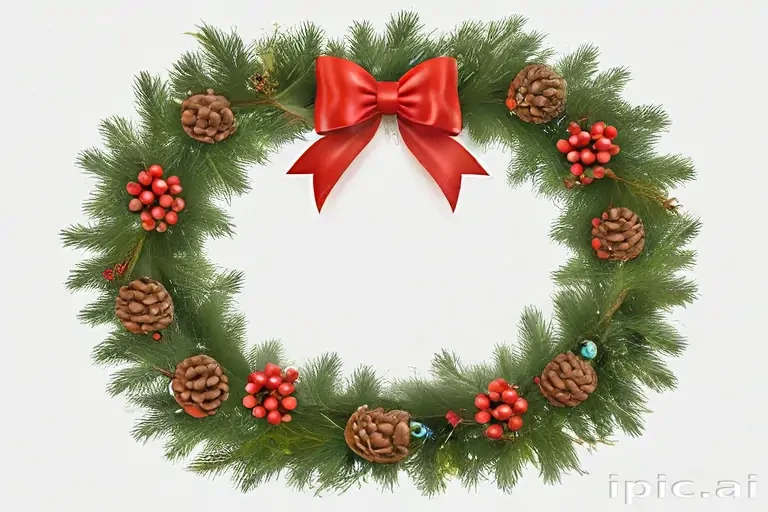 christmas wreath transparent