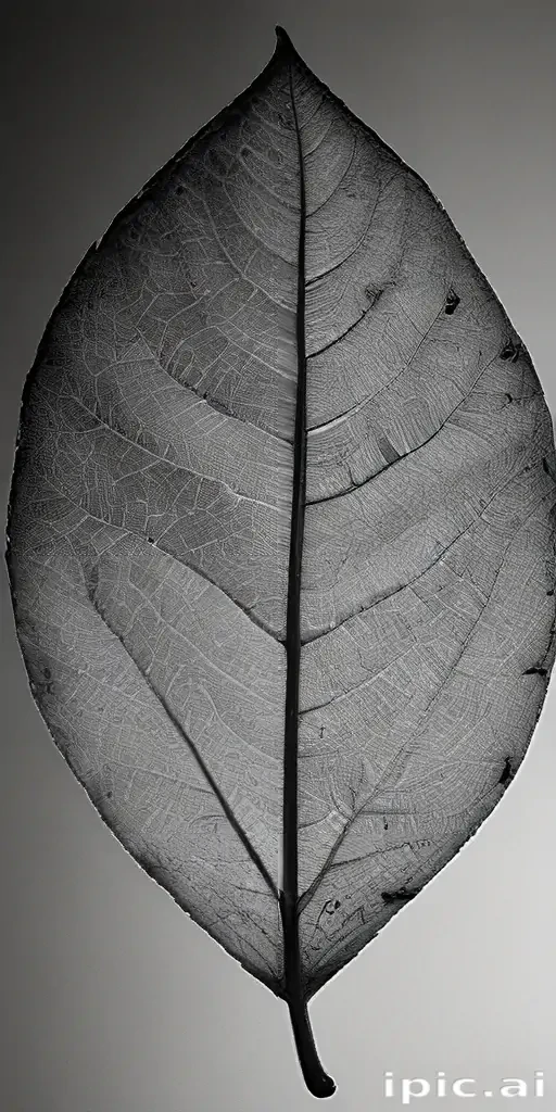 leaf images black and white