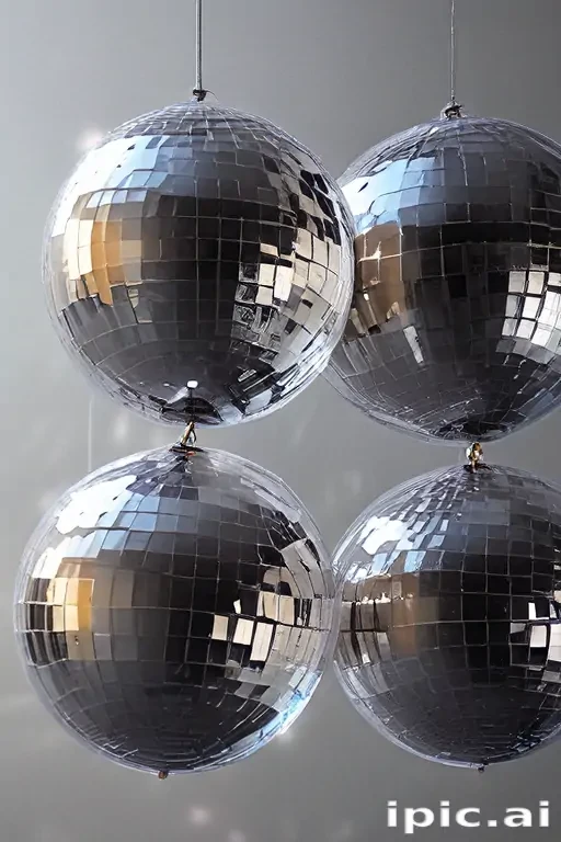 transparent disco balls