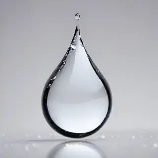 transparent water drop