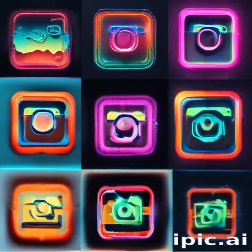 neon instagram logo
