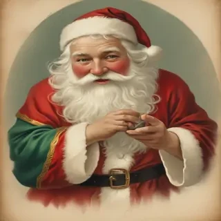 vintage santa images free