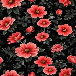 flower black background