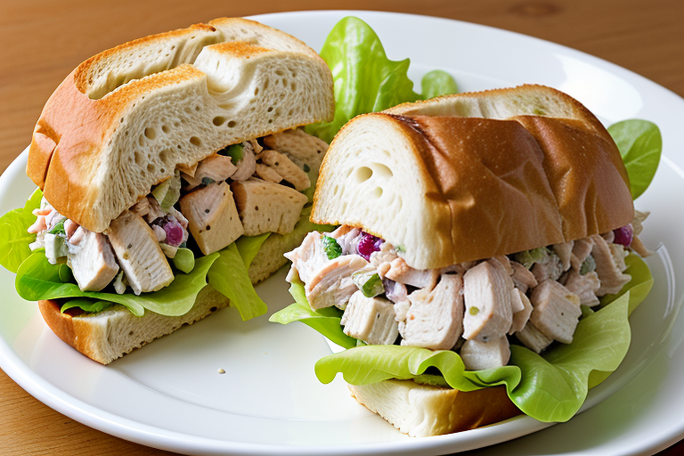 what goes with chicken salad sandwiches