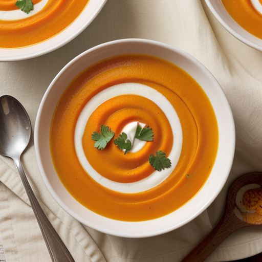 ginger sweet potato carrot soup