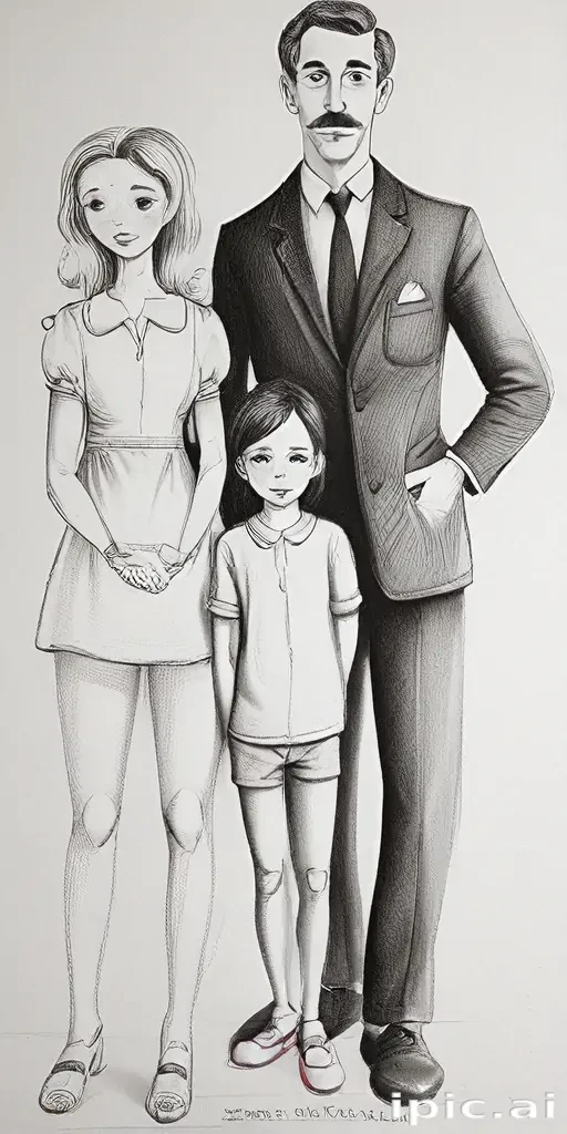 drawings of family