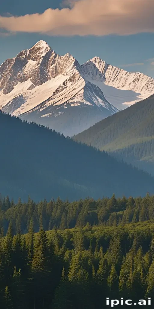 mountainous background