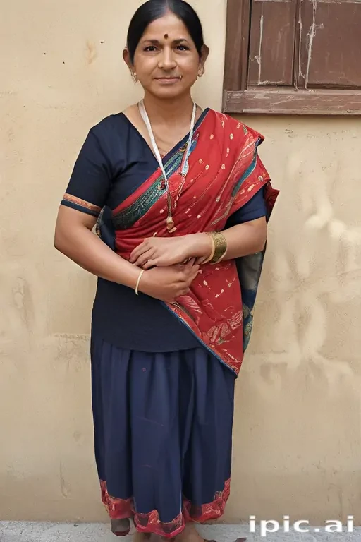 mom and son indian