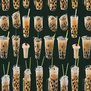 boba tea background