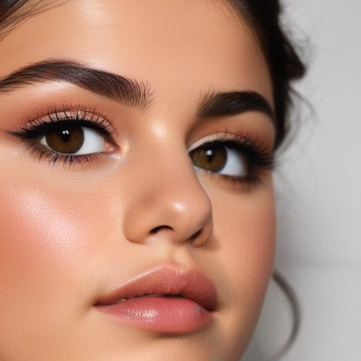 selena gomez laminated eyebrows