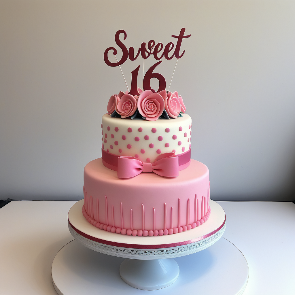 sweet 16 birthday cakes 1 tier