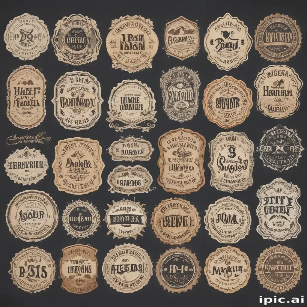 vintage stickers png