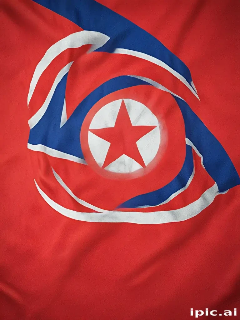 north korea flag