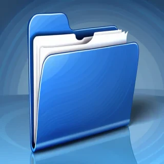 blue folder clipart