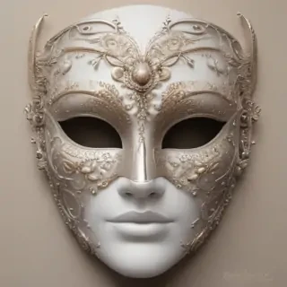 drawing of a mask