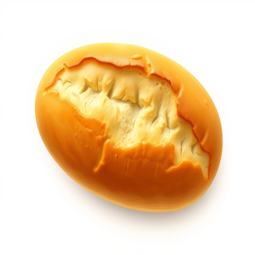 illustration of a freshly baked loaf of bread with golden crust and detailed scoring, high resolution, 50mm lens, f/2.8 aperture, soft lighting, top-down view, digital illustration style