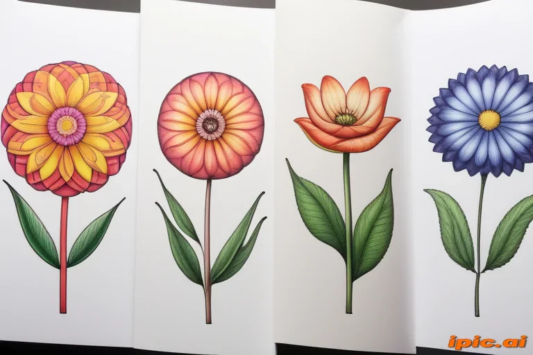 flower color drawings