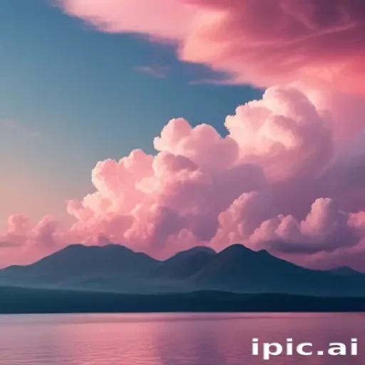 pink cloud background