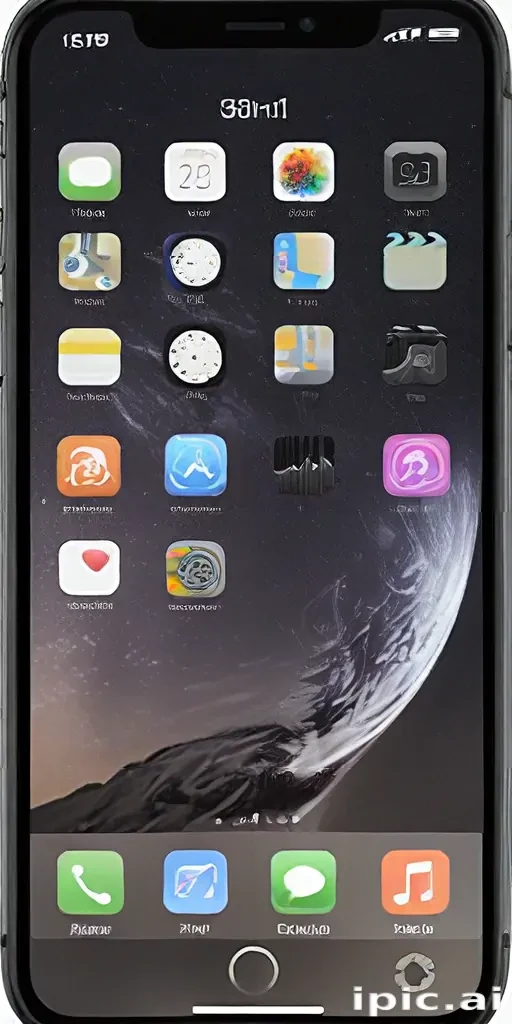iphone with transparent background