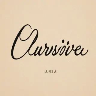 cursive laura