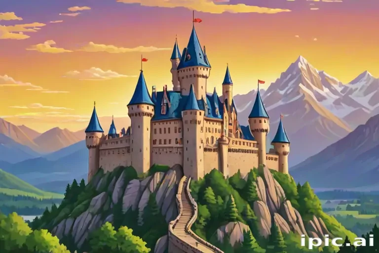 castle in cartoon