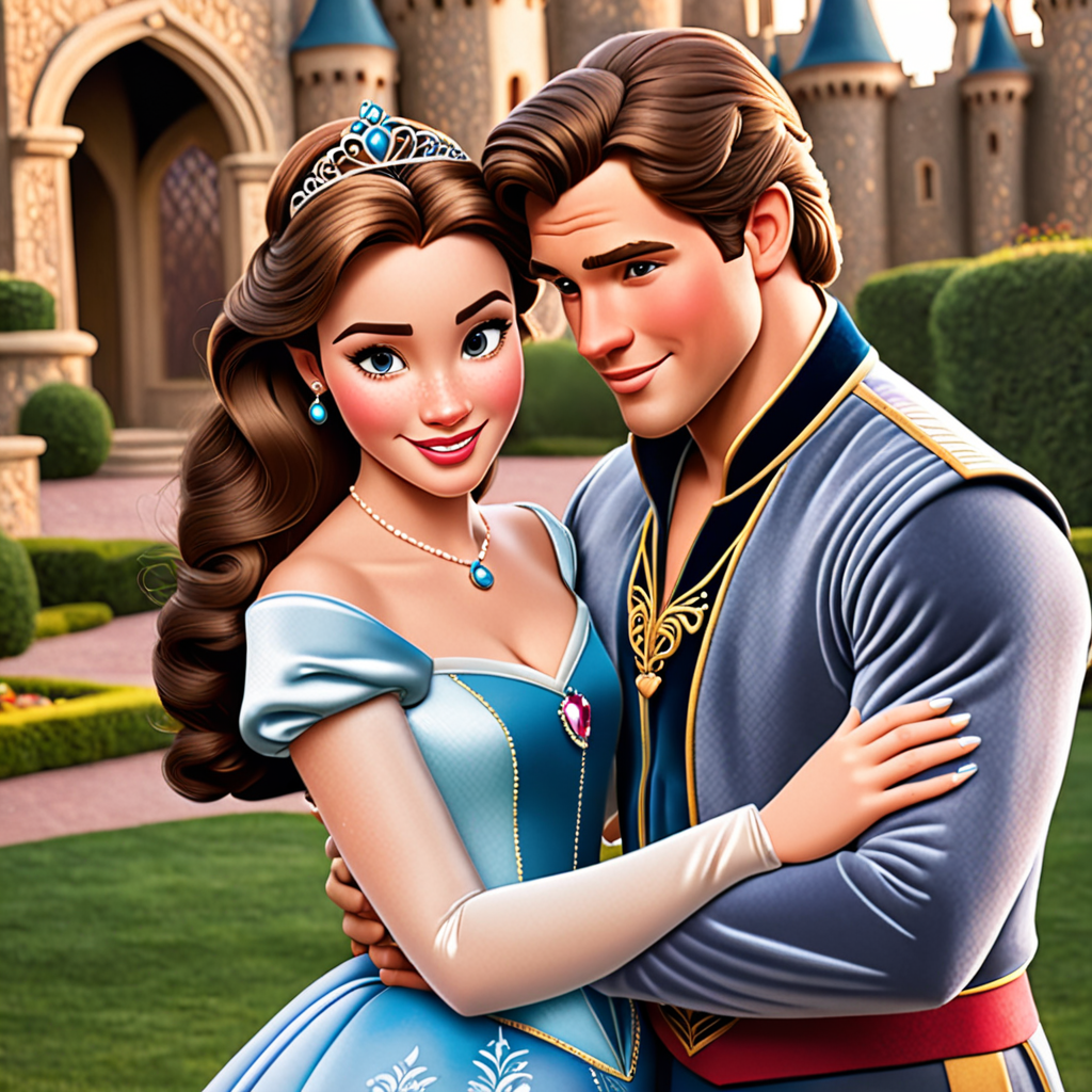 Disney princess style couple