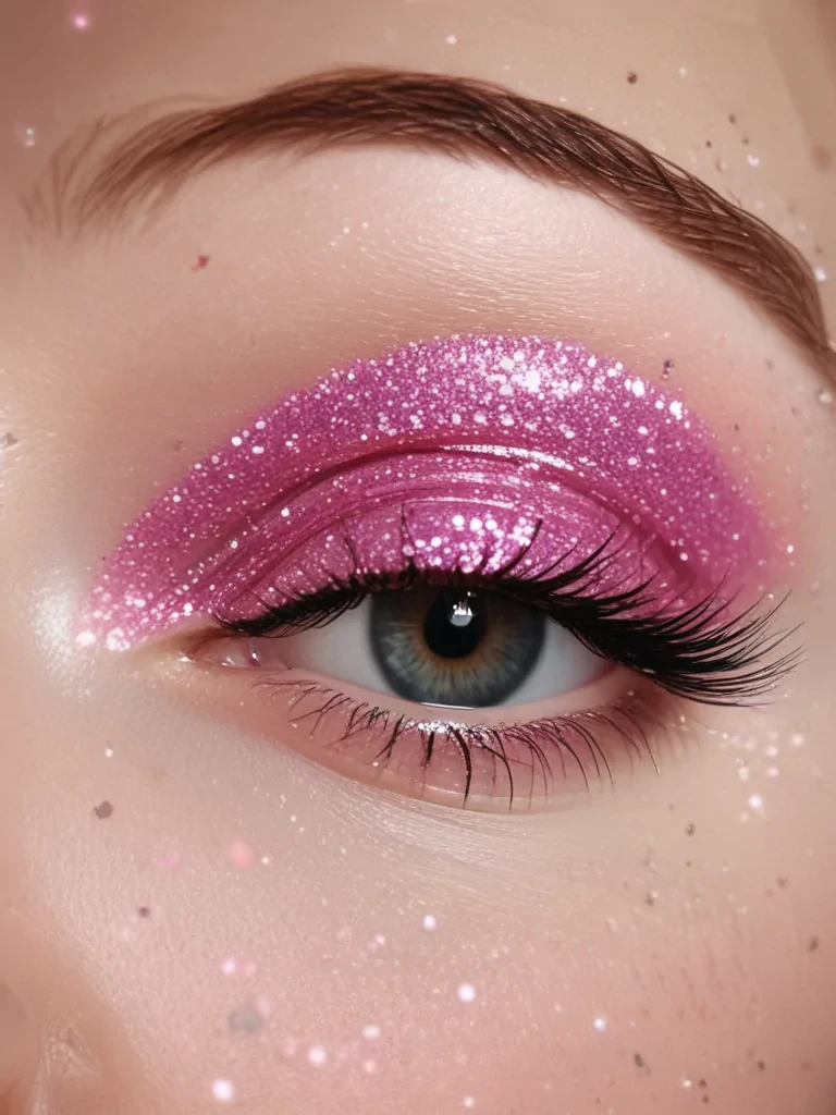 pink glitter aesthetic