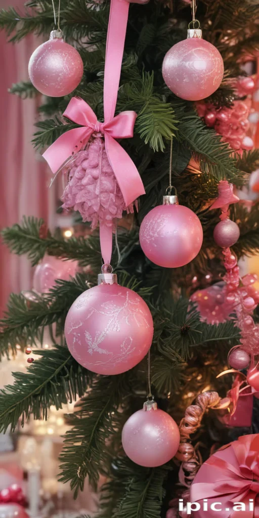 pink christmas aesthetic