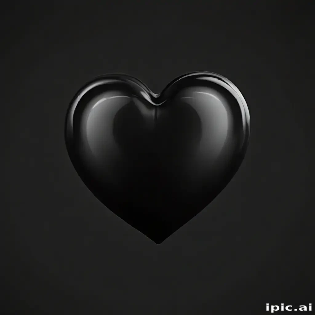 black heart transparent