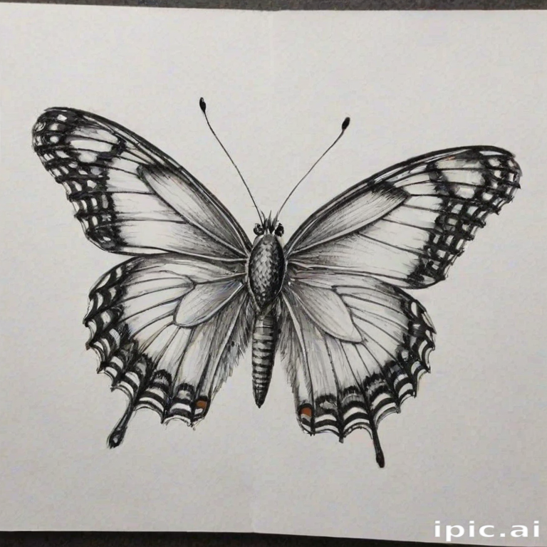 butterfly drawing picture