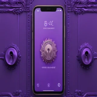 purple lock screen