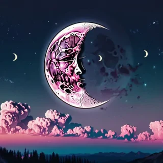 aesthetic moon wallpaper