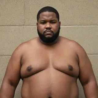 fat man black