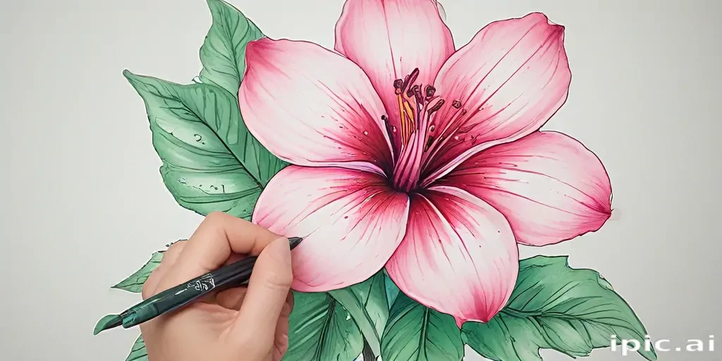 flowers to draw in color