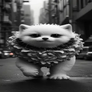 cute black and white
