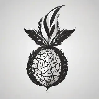 black and white png