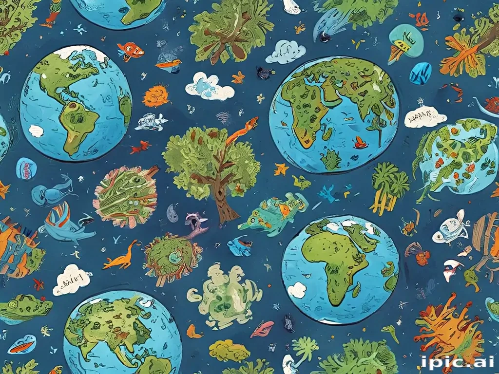 cartoon picture of planet earth