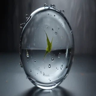 water droplets transparent