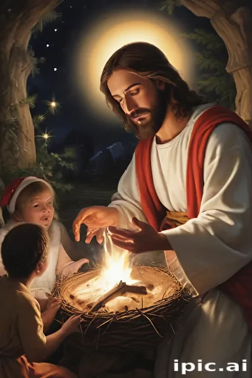 jesus at christmas images