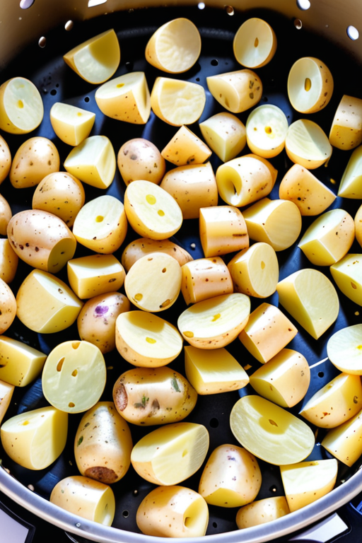 how to air fry diced potatoes