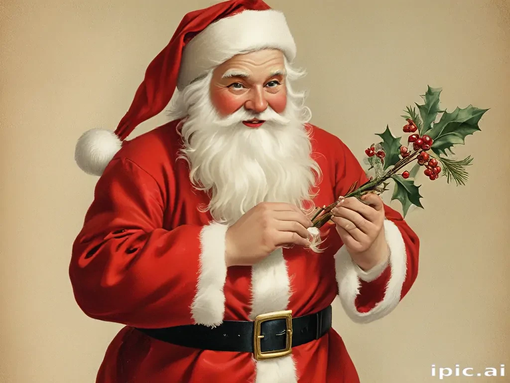vintage santa images free