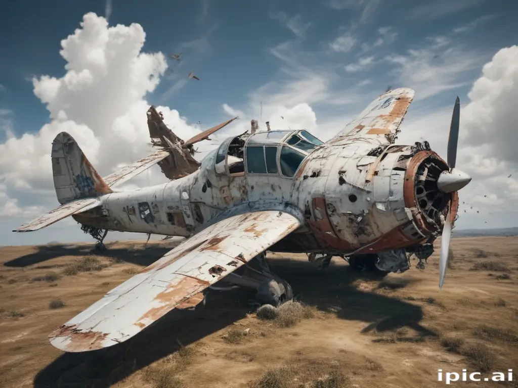 crashed plane png