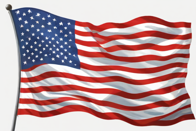 transparent american flag clipart