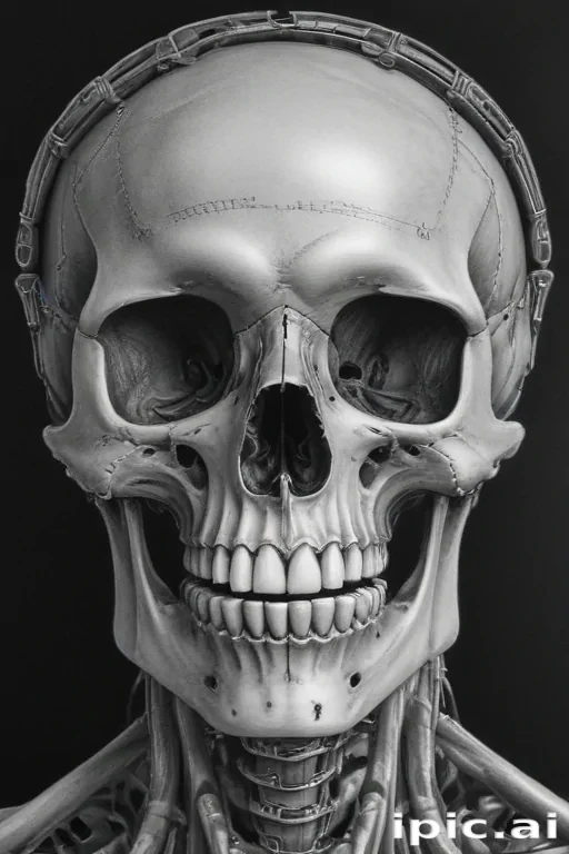 creative skeleton drawing art