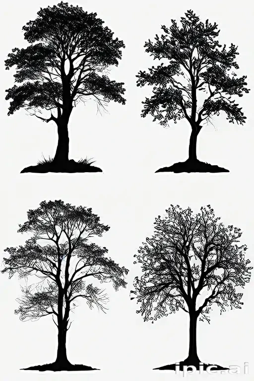silhouette tree png