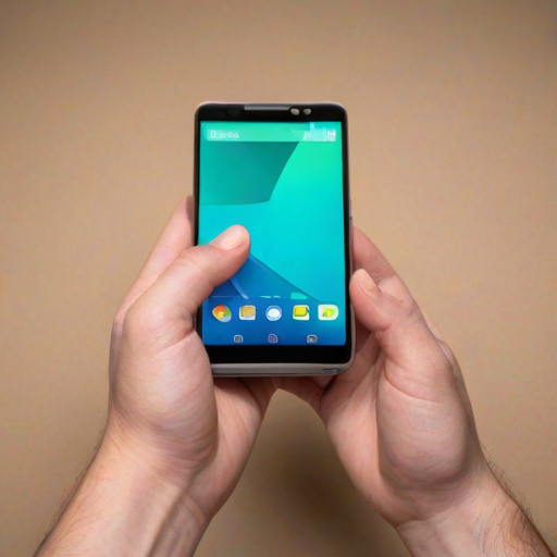 hand holding phone png