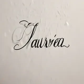 laura in cursive
