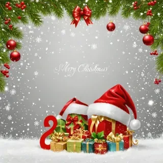 merry christmas clipart transparent background