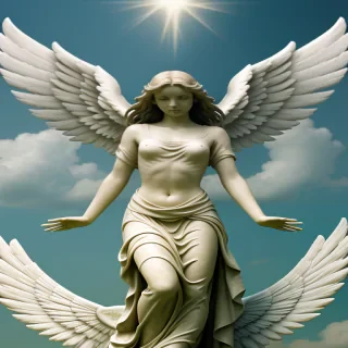 angel with wings wallpaper