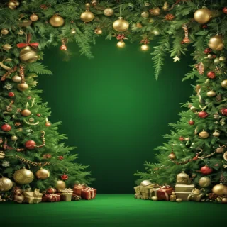 green christmas background